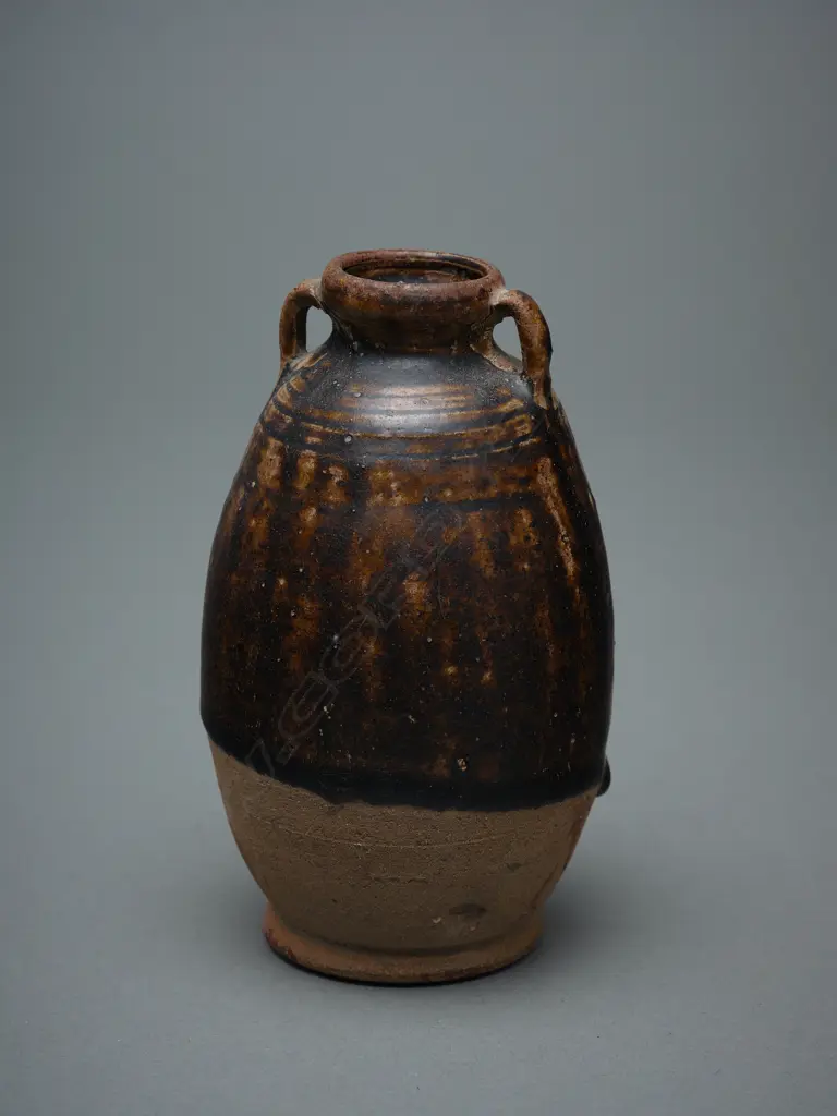Stoneware bottle – Sawankhalok - c.14thC, Image 1++